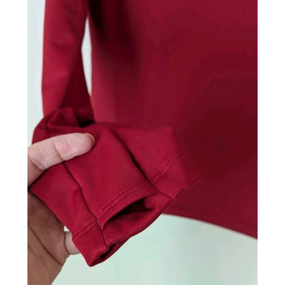 Under Armour Cold Gear Wisconsin Badgers Women’s Red Half Zip Long Sleeve Medium - Picture 3 of 8